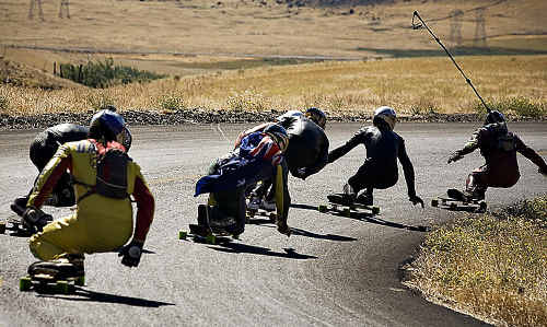 DANGEROUS?: Following a collision between a downhill longboarder and a mini bus, longboarders have claimed the sport is safe. DANGEROUS?: Following a collision between a downhill longboarder and a mini bus, longboarders have claimed the sport is safe.
